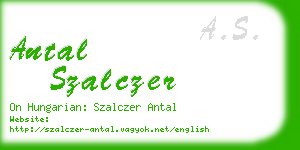 antal szalczer business card